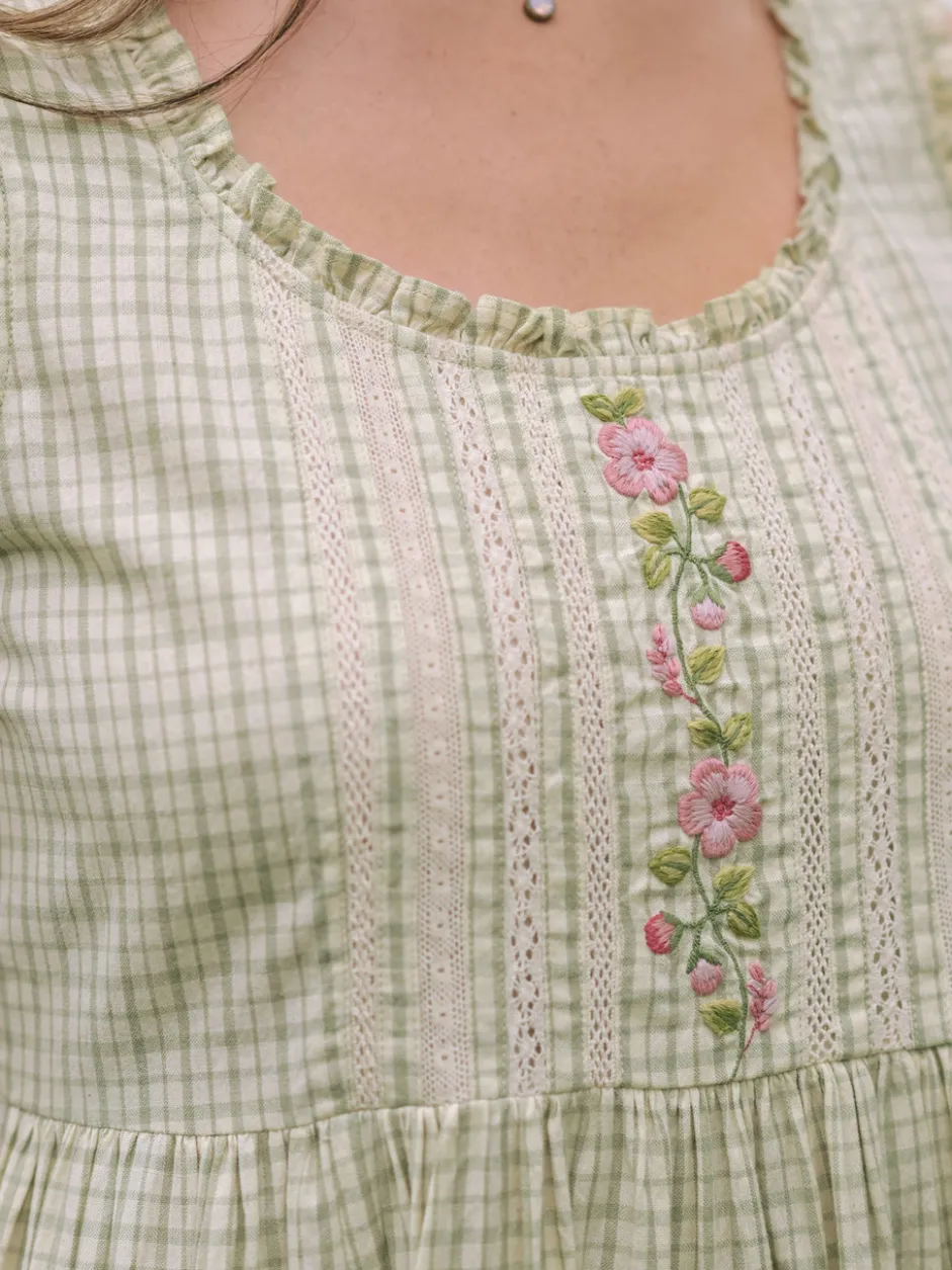 Cottage Essence Dress - Sage