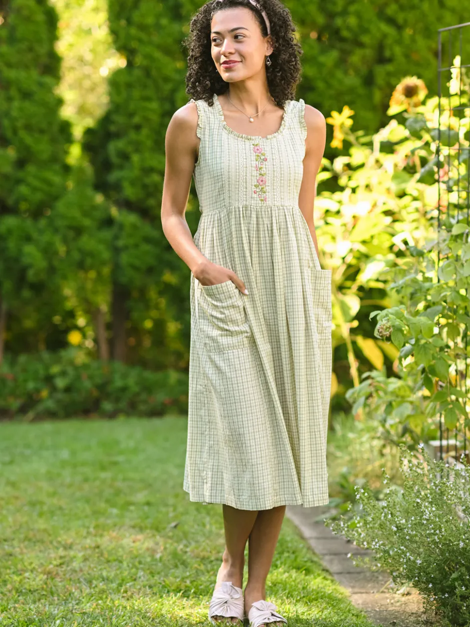 Cottage Essence Dress - Sage