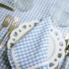 Cottage Gingham Luncheon Napkin Set of 4 - Blue