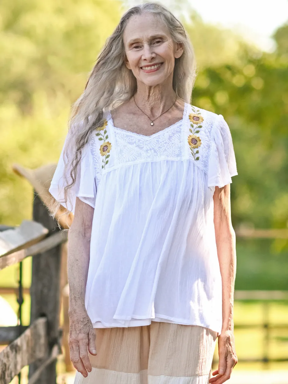 Country Road Blouse - White