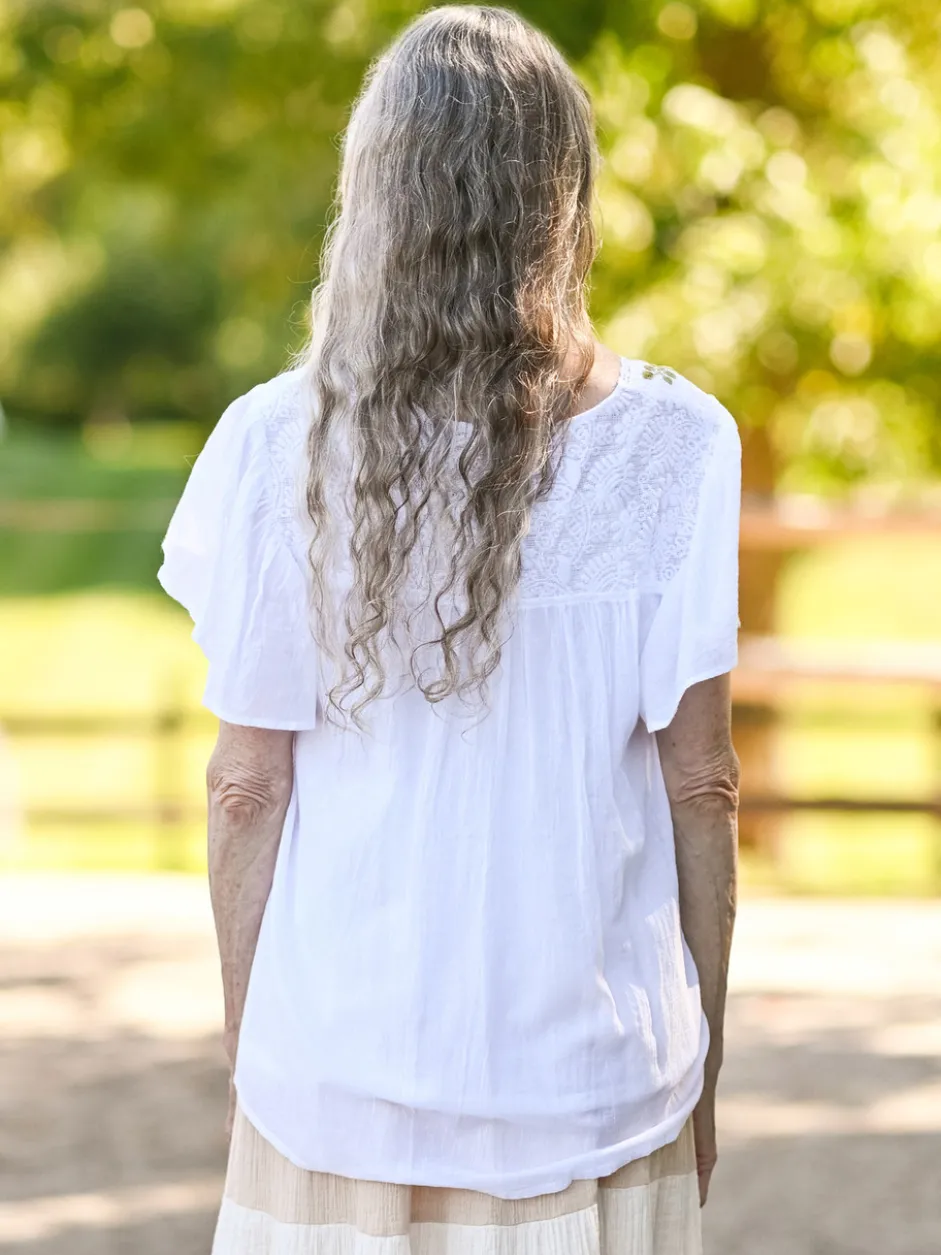 Country Road Blouse - White
