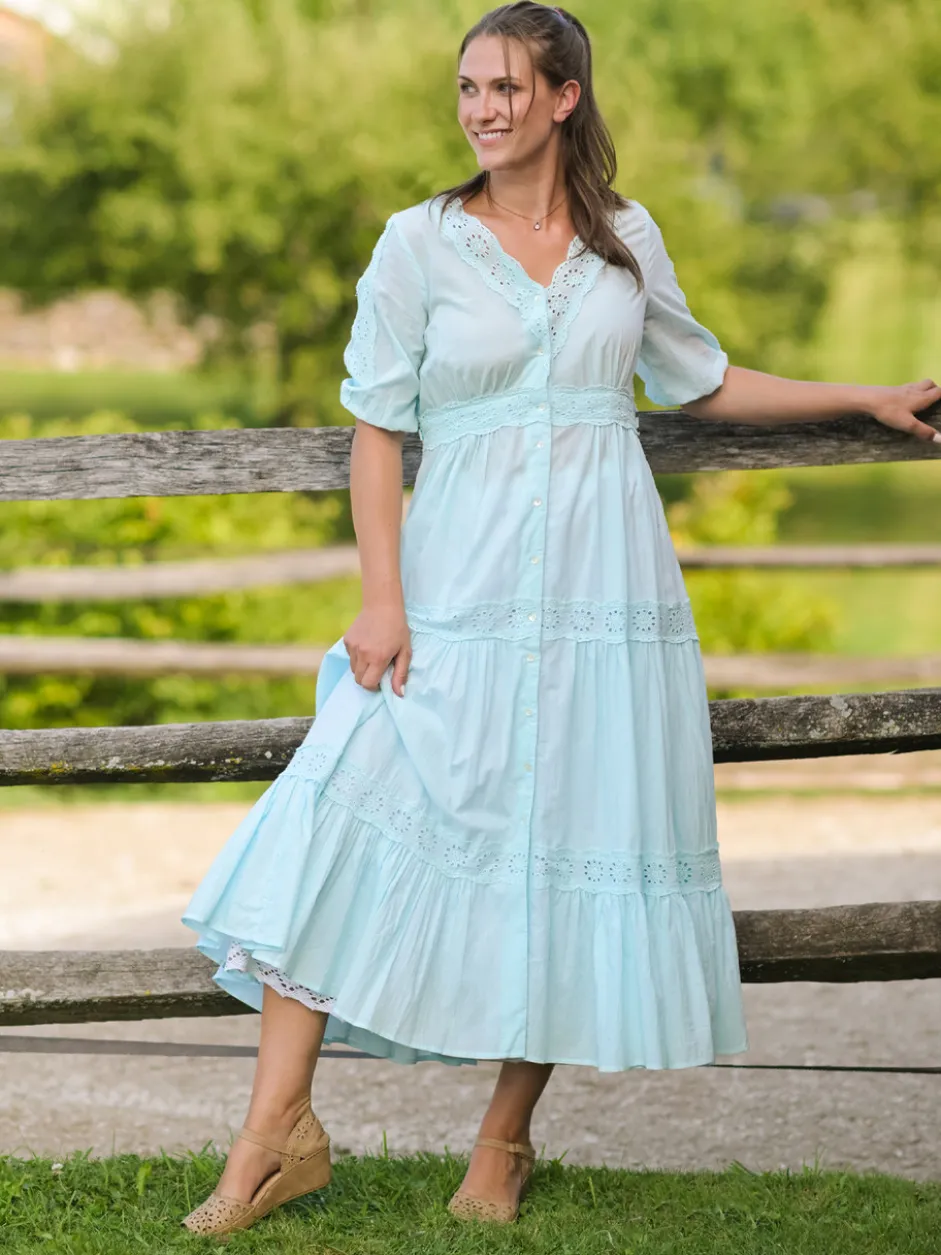 Countryside Prairie Dress - Soft Aqua