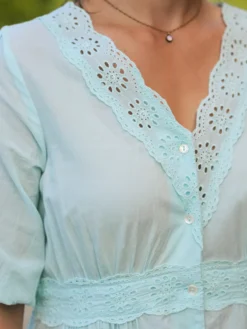 Countryside Prairie Dress - Soft Aqua