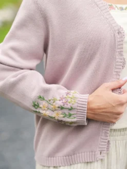 Cozy Garden Cardigan - Amethyst