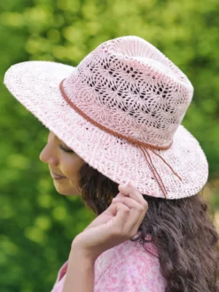 Crochet Fedora - Pink