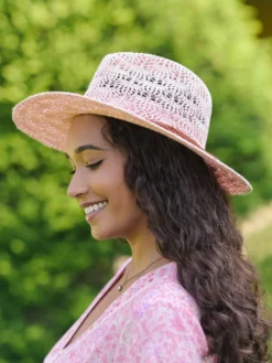 Crochet Fedora - Pink