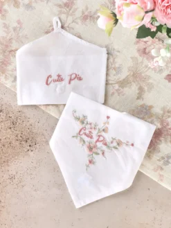 Cutie Pie Embroidered Envelope Hankie