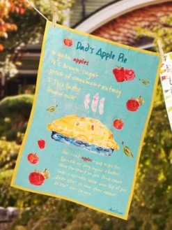 Dad's Apple Pie Tea Towel