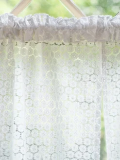 Daisy Lace Cafe Curtain Set of 2