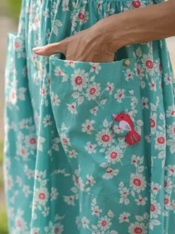 Daisy Porch Dress - Aqua