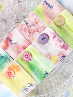 Dance Watercolor Napkin Ring Set of 4 - Multi