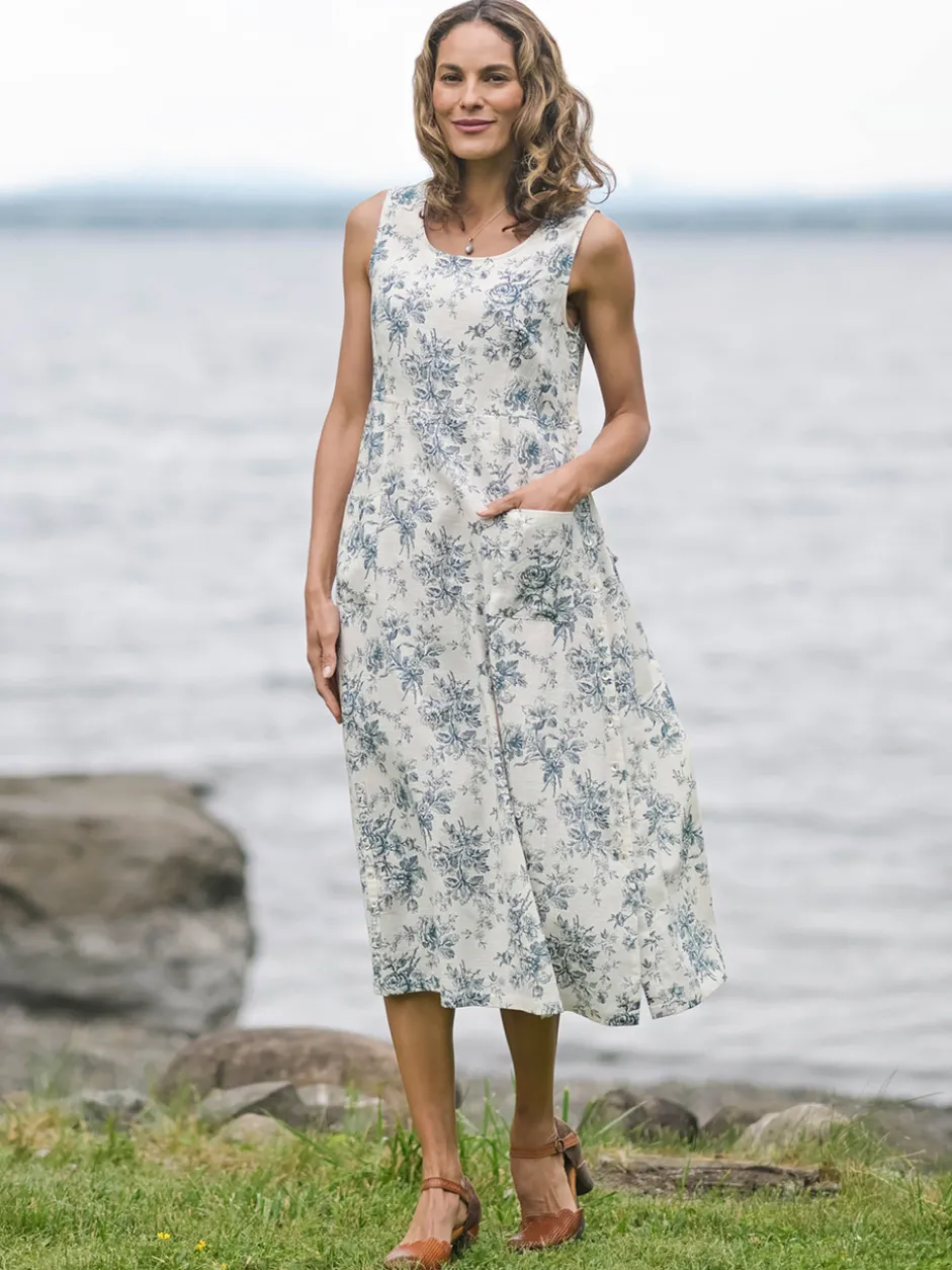 Dancing Rose Porch Dress - Ecru