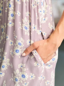 Dawn Flower Jumpsuit - Amethyst