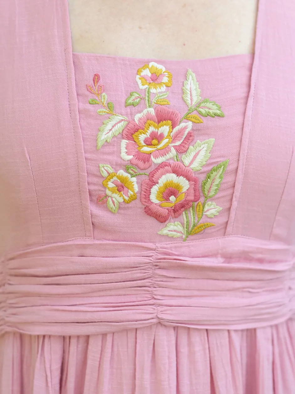 Debutante Dress - Dark Rose
