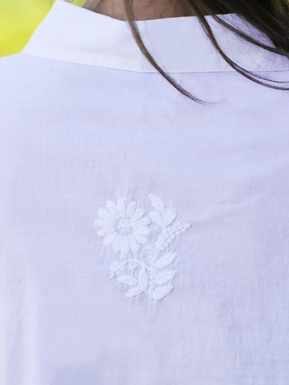Delphinium Tunic - White