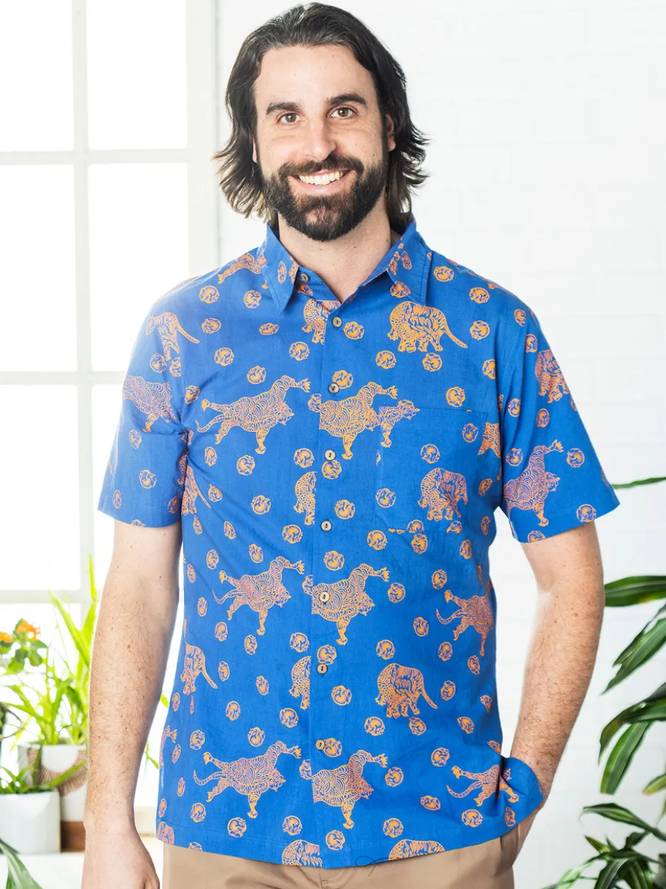 Electric Tiger Shirt - Blue