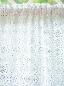 Emma Eyelet Cafe Curtain Set of 2