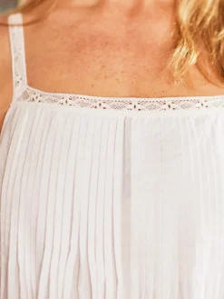 Esme Slip Nighty - White