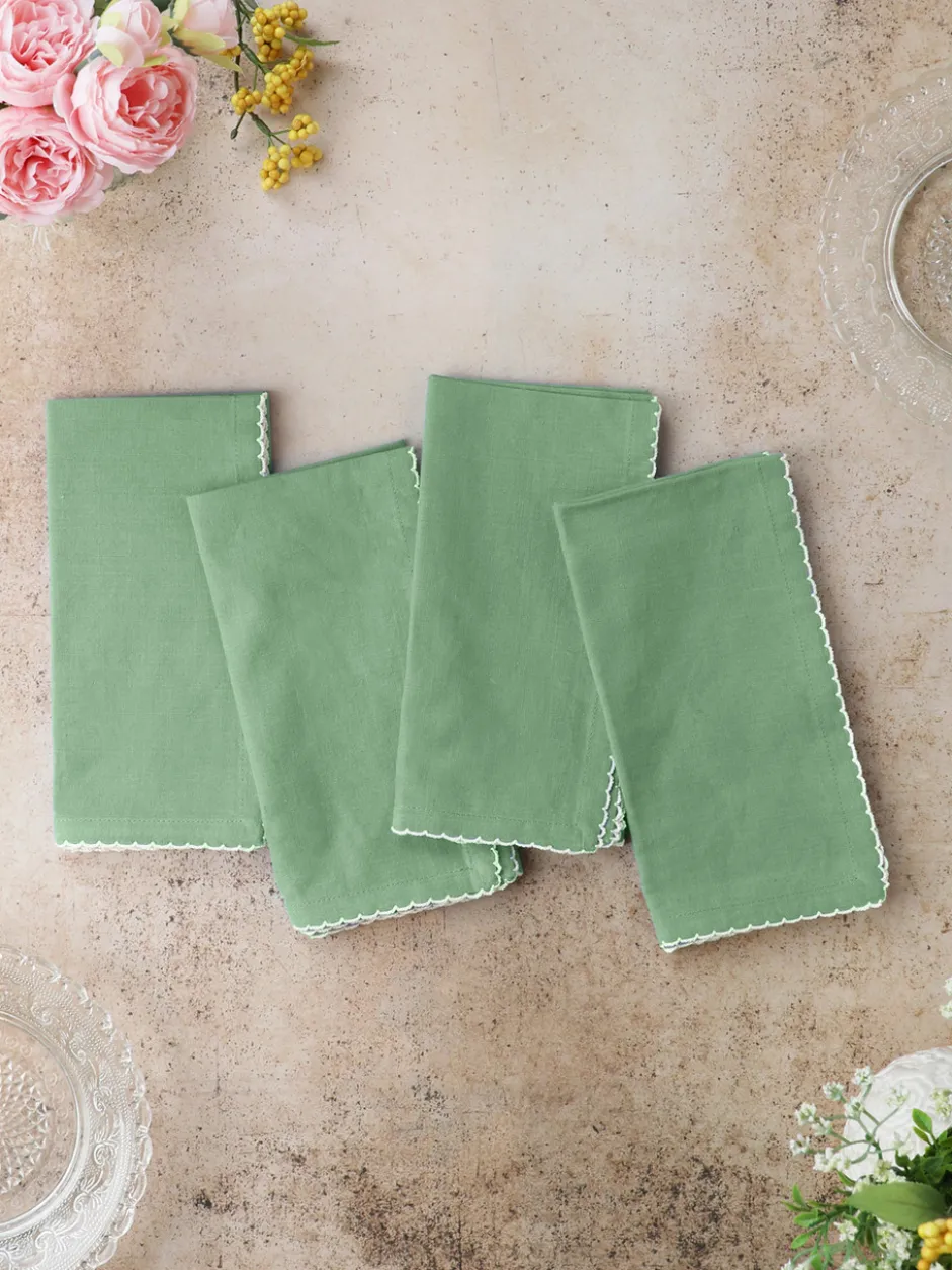 Essential Cottage Napkin Set of 4 - Sage