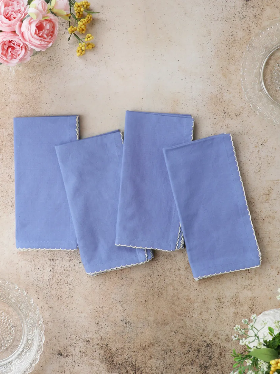 Essential Cottage Napkin Set of 4 - Periwinkle