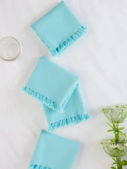 Essential Napkin Set of 4 - Aqua