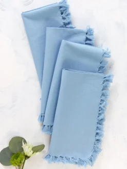 Essential Napkin Set of 4 - Light Blue