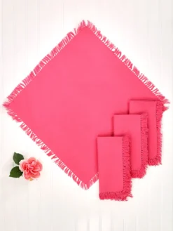 Essential Napkin Set of 4 - Pink