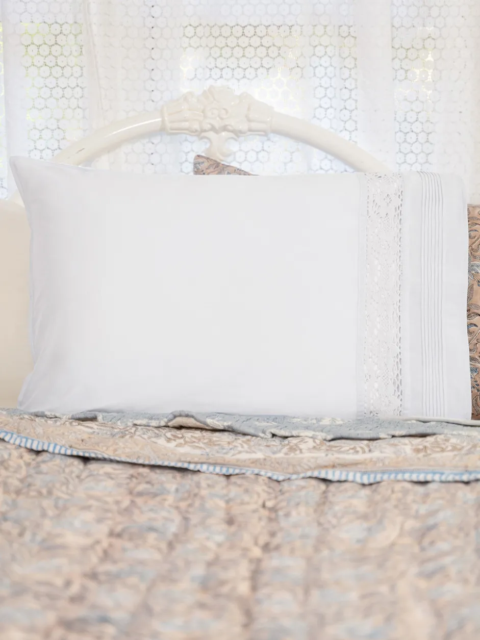 Evangeline Pillowcase Set of 2 - White