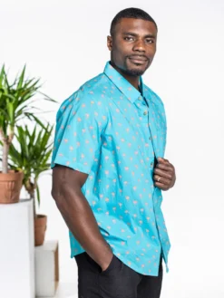Flamingo Shirt - Turquoise