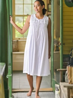 Flower Basket Nighty - White