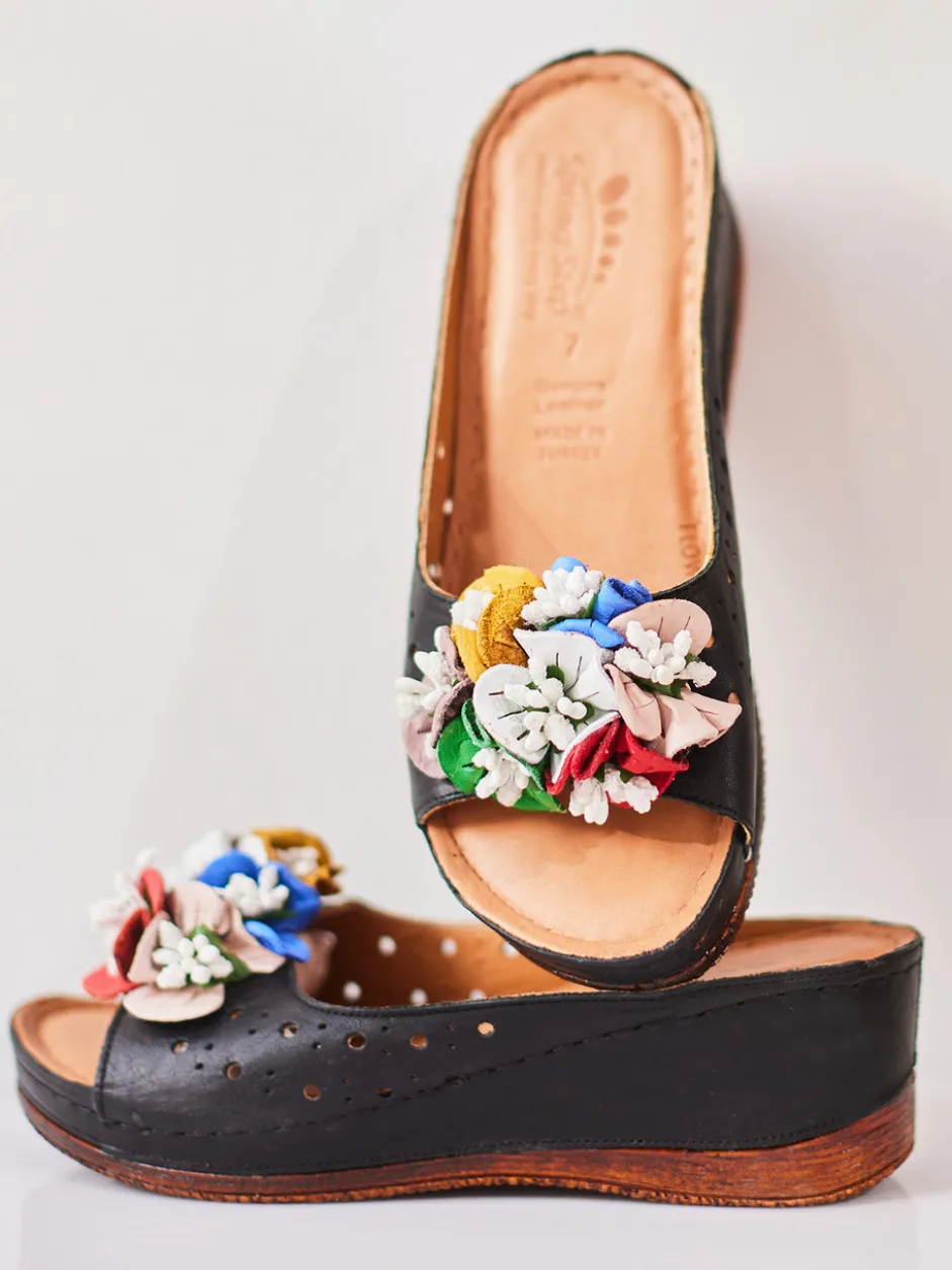 Flowerchild Sandal - Black
