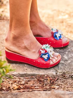 Flowerchild Sandal - Red