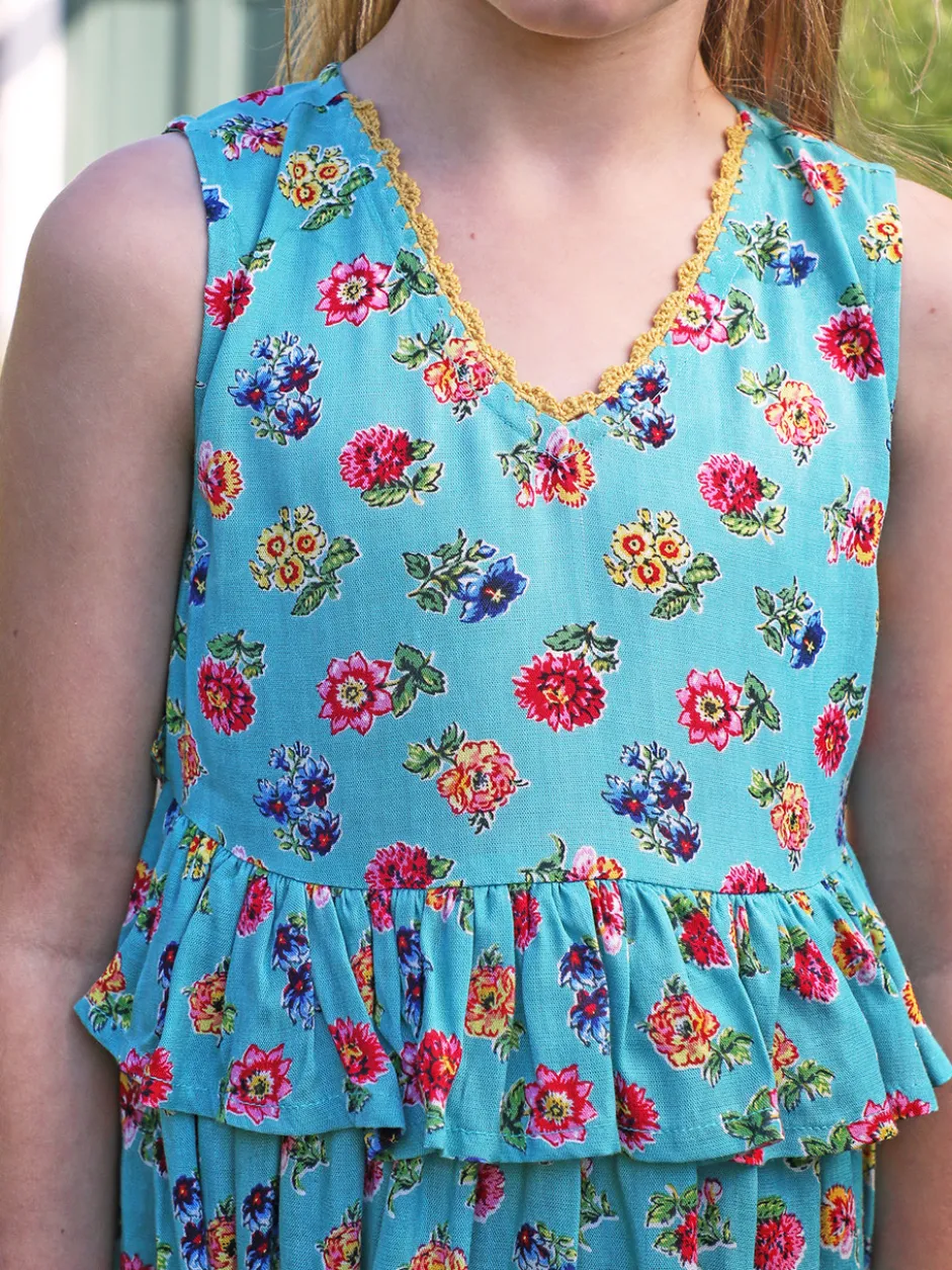 Flower Toss Kids Dress