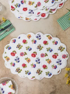 Flower Toss Quilted Placemat Set of 4 - Multi