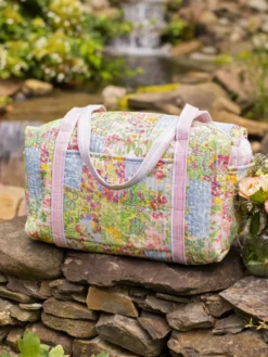 Garden Collage Duffle Bag - Pastel