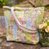 Garden Collage Tote - Pastel
