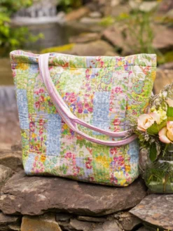 Garden Collage Tote - Pastel