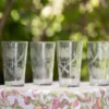 Garden Drinking Glass Set of 4 - Clear