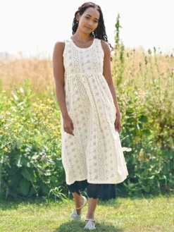 Garden Tour Sundress - Ecru