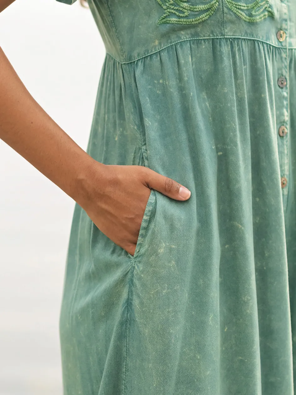 Genuinely Jess Jumpsuit - Sunwashed Green