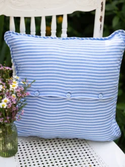 Grandmothers are the Best Patchwork Cushion Cover - Blue