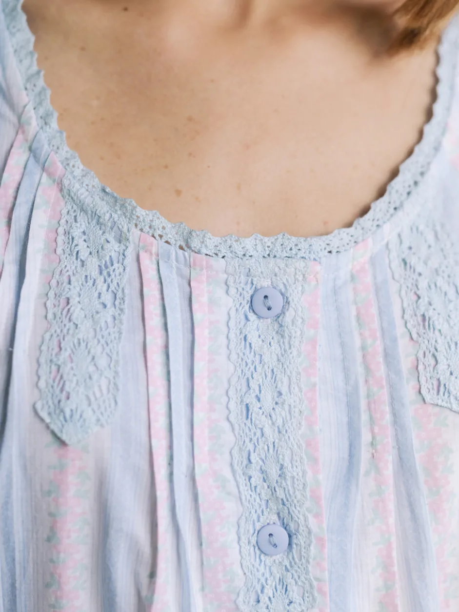 Hampton Stripe Camaloon - White Blue