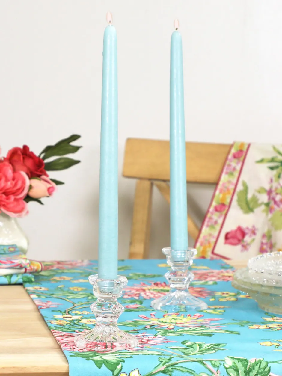Hand Dipped Candles Set of 4 - Caribbean Blue