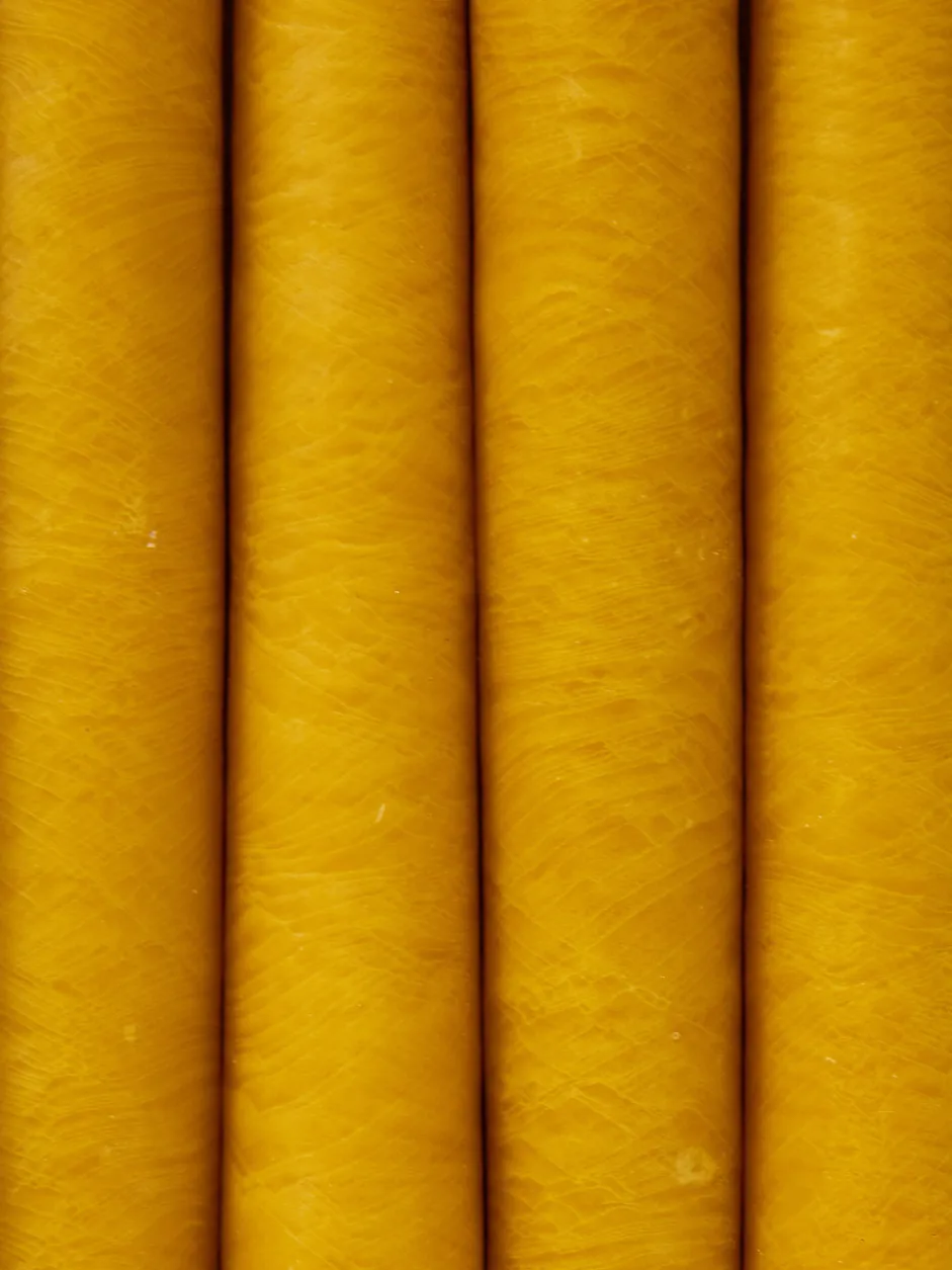 Hand Dipped Candles Set of 4 - Harvest Gold