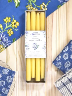 Hand Dipped Candles Set of 4 - Lemon Yellow