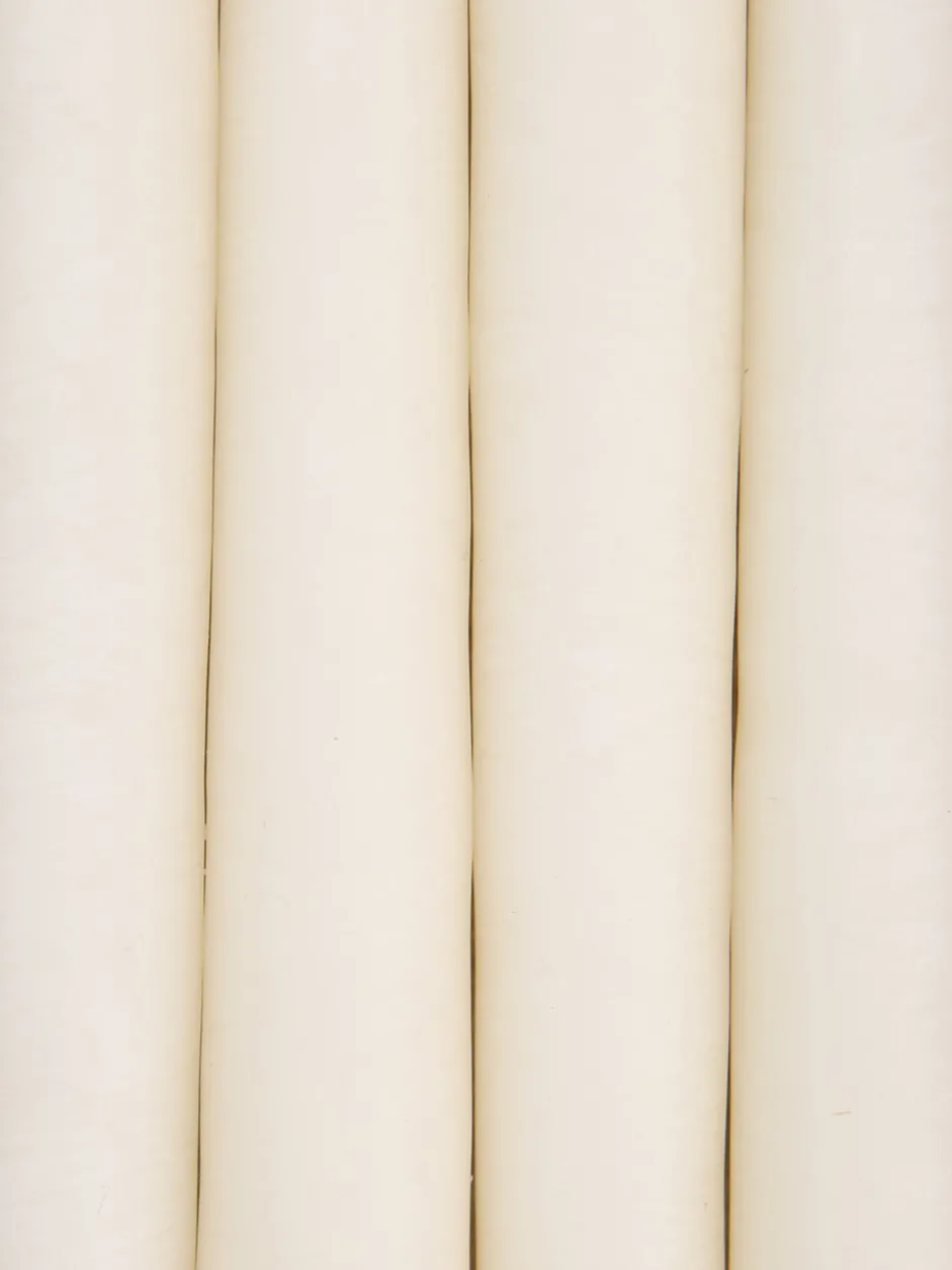 Hand Dipped Candles Set of 4 - Shell White