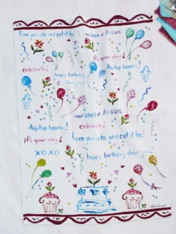 Happy Birthday Tea Towel
