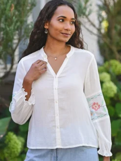 Homestead Blouse - White
