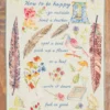 How to Be Happy Tea Towel - Multi