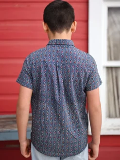 Indigo Trellis Kids Shirt